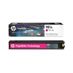 HP oryginalny ink / tusz J3M69A, HP 981A, magenta, 6000s, 70ml, HP PageWide Enterprise Color 556, MFP 586