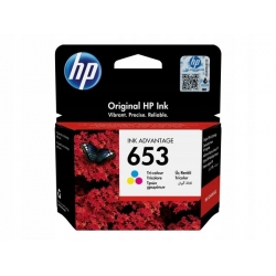 HP oryginalny ink / tusz 3YM74AE, Tri-colour, 200s, HP 653, HP DeskJet IA 6000, IA PLUS 6400