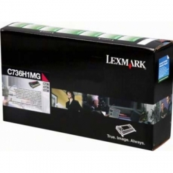 Lexmark oryginalny toner C736H1MG, magenta, 10000s, high capacity, return, Lexmark C736, X736, X738, O