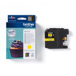 Brother oryginalny ink / tusz LC-123Y, yellow, 600s, Brother MFC-J4510 DW