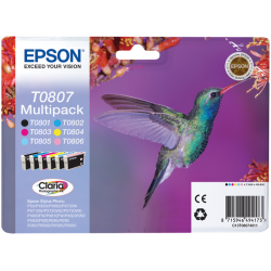 Epson oryginalny ink / tusz C13T08074011, CMYK/light C/light M, Epson Stylus Photo PX700W