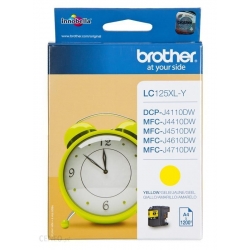 Brother oryginalny ink / tusz LC-125XLY, yellow, 1200s, Brother MFC-J4510 DW