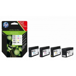 HP oryginalny ink / tusz C2P43AE, HP 950XL + HP 951XL, cyan/magenta/yellow/black, 1500/2300s, 4szt, HP Officejet 6100, 6600, 6700,