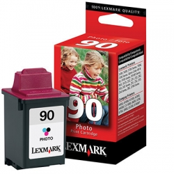 Lexmark oryginalny ink / tusz 12A1990E, #90, photo color, 450s, Lexmark Z43, Z53, Z32, Z42, Z51, Z52, 3200, 5000, 7000